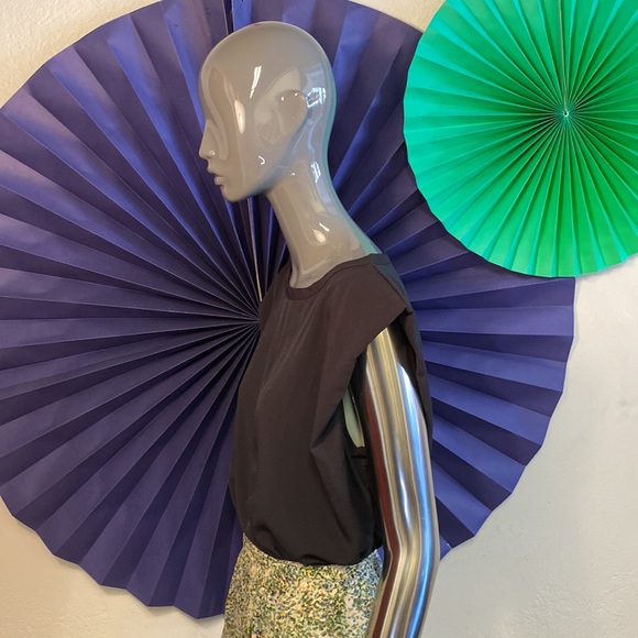 French Connection Padded Shoulder Top, XS - Picture 3 of 6